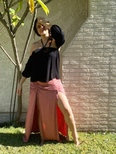 Load image into Gallery viewer, High Slit Eucalyptus Maxi Skirt with Cinch Detail (Available in 5 colors)