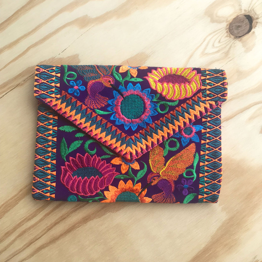 Embroidered Clutch Purse
