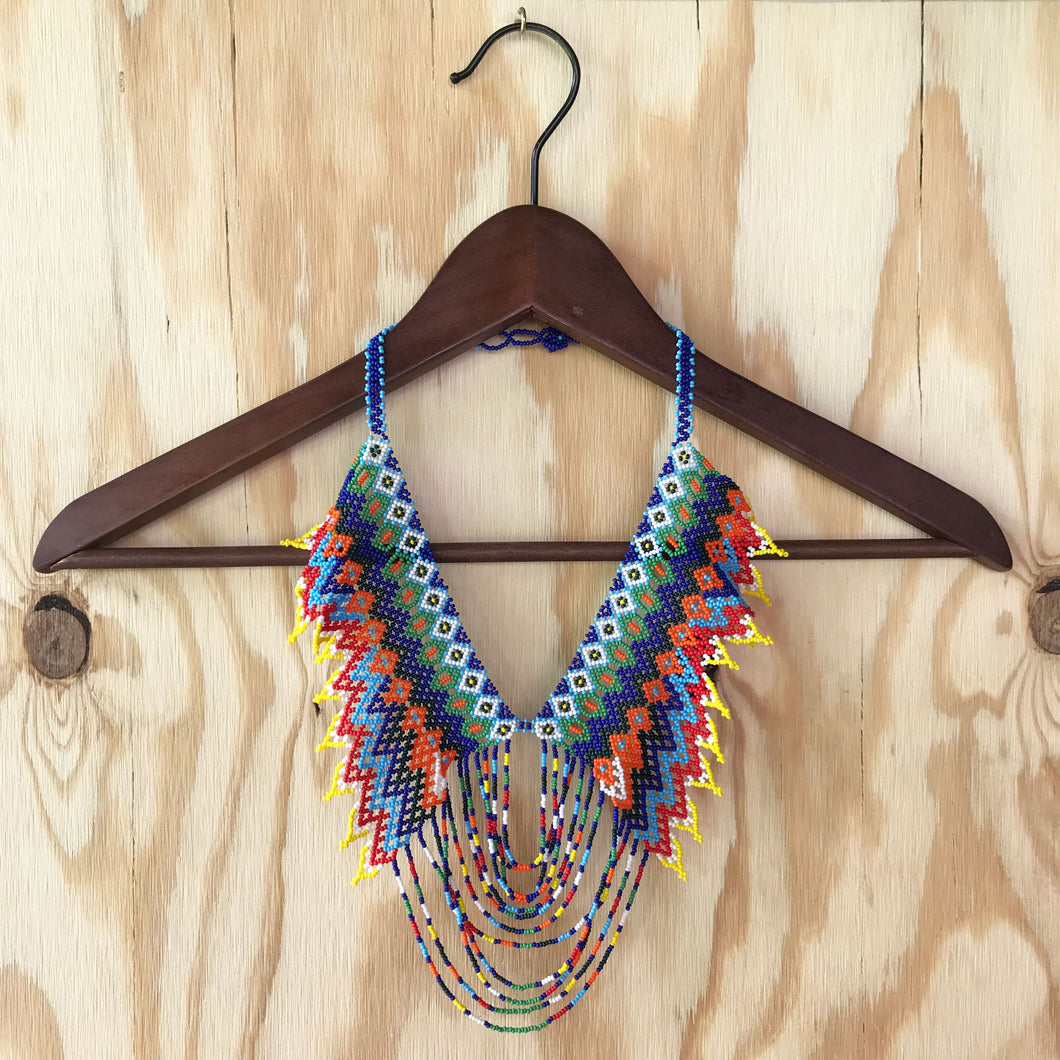 AVE Multicolor Beaded Collar Necklace