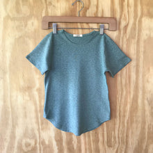 Load image into Gallery viewer, FAUNA Kids Sky Blue Hemp tee featuring a curved hem, round neck, and lots of love to Mother Earth.
