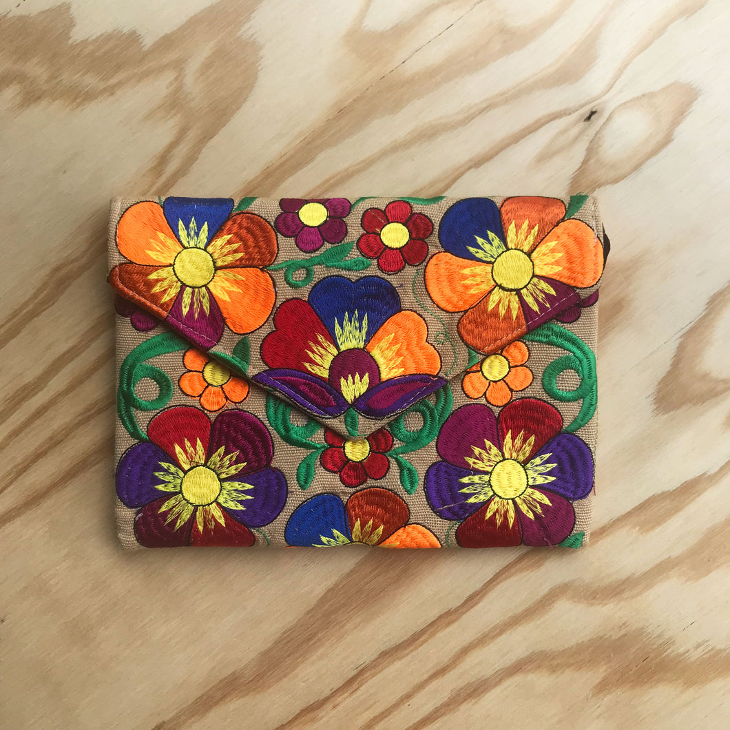 Embroidered Clutch Purse