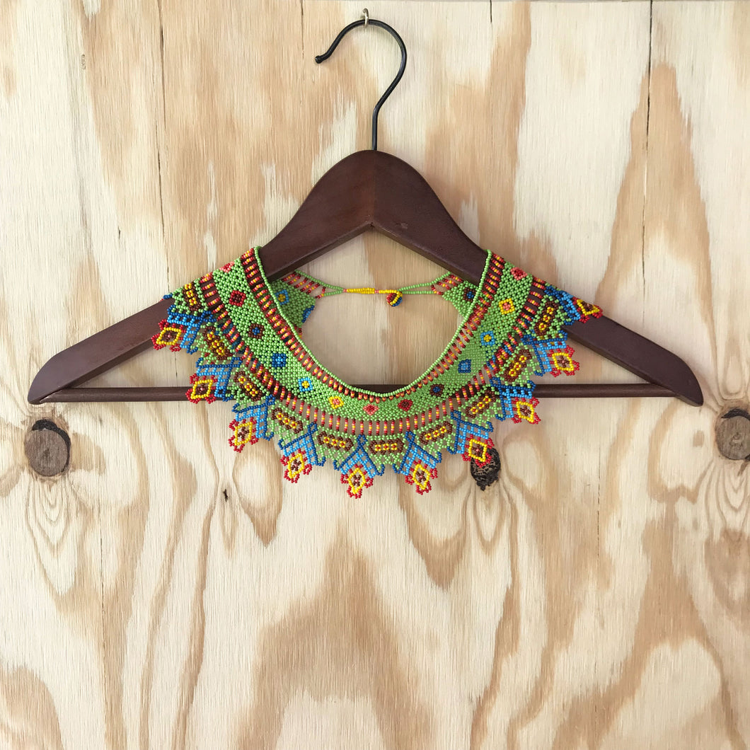 PIRAMIDE Multicolor Beaded Collar Necklace